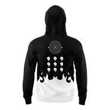 Anime Flame Black Hoodie